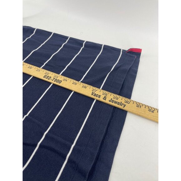 Nautica Men's Polo Shirt Performance Deck Shirt Sz XL Navy Blue Red Logo Striped - Picture 5 of 10